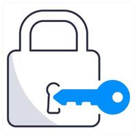 Access Lock and security icon concept vector