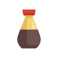 Soy sauce dispenser adding flavor to asian cuisine icon vector