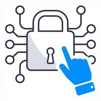 Access Control and security icon concept vector