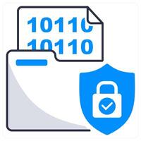 Data Encryption and technical icon concept vector