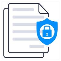 Confidential Information and information icon concept vector