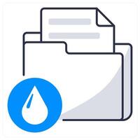 Data Leak and data loss icon concept vector