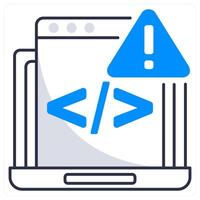Code Issue and code icon concept vector