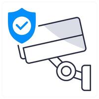 Security Camera and security icon concept vector