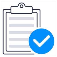 Verification Report and report icon concept vector