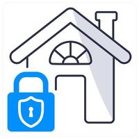 Home Protection and security icon concept vector
