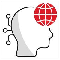 Digital Native and technology icon concept vector