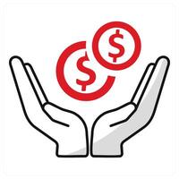 Savings and money icon concept vector