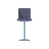 Tall microphone standing on stage for performance or recording vector