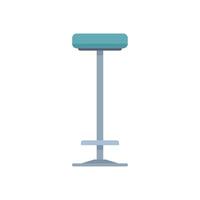Modern bar stool standing on white background vector