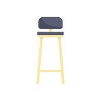 Modern bar stool standing on white background vector