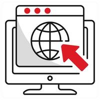 Website and design icon concept vector