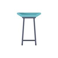Minimalist bar table standing on white background vector
