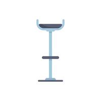 Modern bar stool standing on white background vector