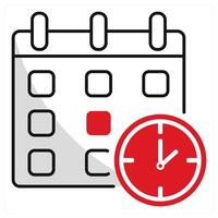 Schedule and planner icon concept vector
