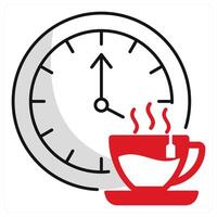 Break Time and pause icon concept vector