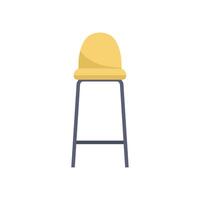 Modern bar stool with backrest providing comfortable seating experience vector