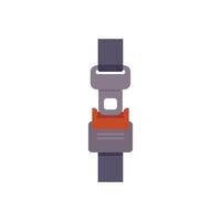 Safety first, seat belt buckle fastened and ready for a secure journey vector
