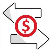 Fund Transfer and payment icon concept vector