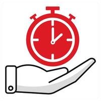 Time Management and clock icon concept vector