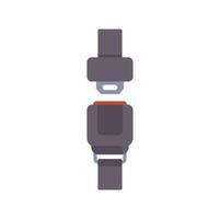 Open seat belt buckle fastener waiting to be connected vector