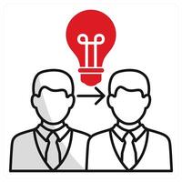 Coaching and Mentoring and support icon concept vector