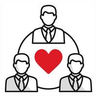 Business Relationship and networking icon concept vector