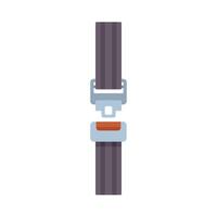 Safety first, seat belt fastened and ready for a secure journey vector