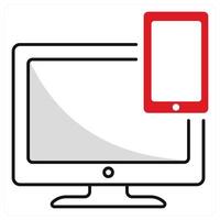 Responsive Design and layout icon concept vector