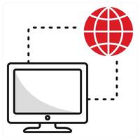 Connection and link icon concept vector