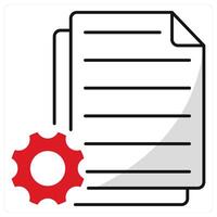 Content Management and content icon concept vector