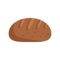 Freshly baked loaf of bread isolated on white background vector