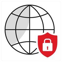 Network Protection and network icon concept vector