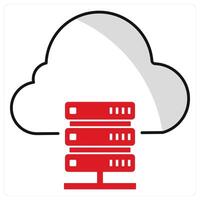 Web Hosting and server icon concept vector