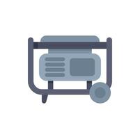 Portable generator providing electricity during power outage vector