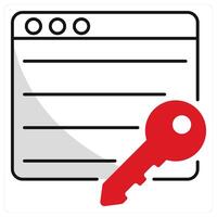 Keywords and tags icon concept vector