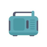 Retro style radio receiver broadcasting music and news vector