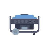 Portable generator providing electricity using combustion engine vector