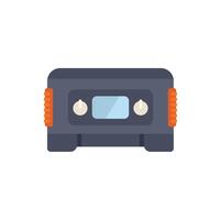 Walkman cassette player listening to music icon illustration vector