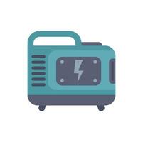Portable generator providing emergency power supply during blackout vector