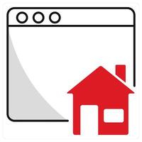 Home Page and website icon concept vector