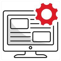 User Interface and design icon concept vector