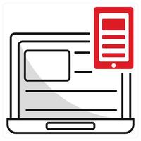 Responsive Design and layout icon concept vector