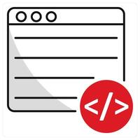 Coding and code icon concept vector
