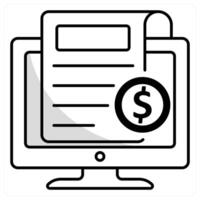 Crypto News and bitcoin icon concept vector