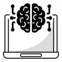 Cognitive Computing and data icon concept vector