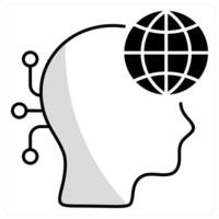 Digital Native and technology icon concept vector