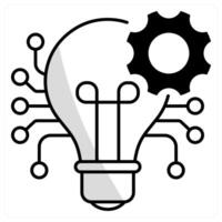 Disruptive Innovation and innovation icon concept vector