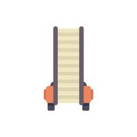 Empty production line conveyor belt manufacturing system icon vector