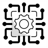 Technology and digital icon concept vector